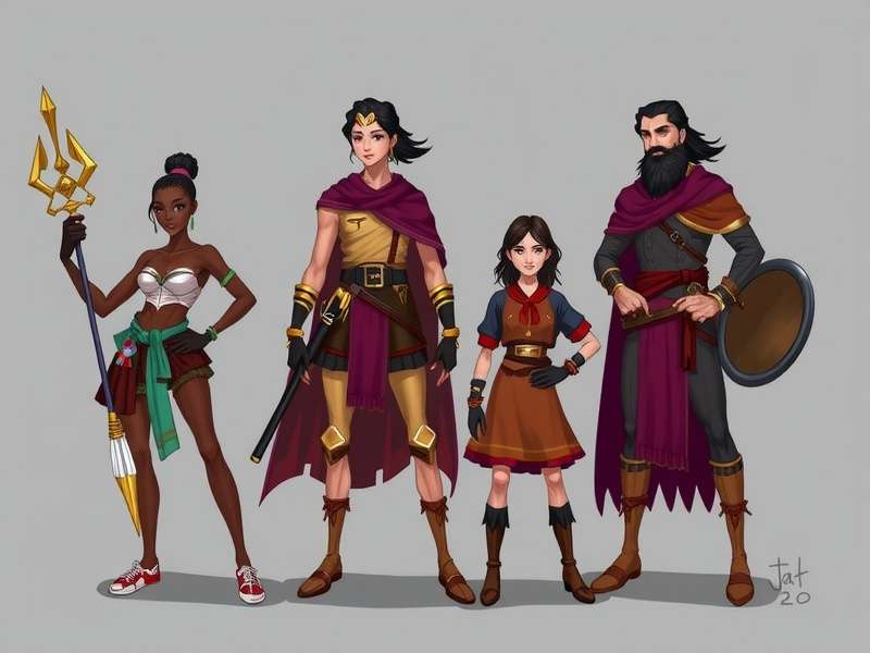 Diverse characters in Taj Legacy Runner Taj Legacy Runner characters